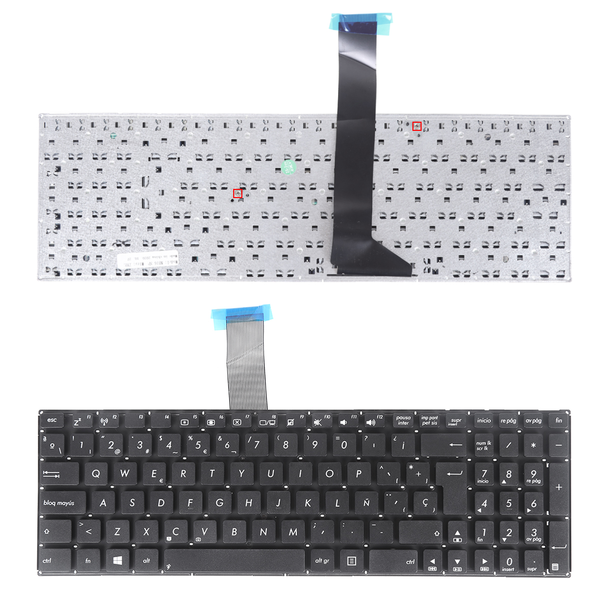 Picture of New Replacement Laptop Keyboard For ASUS X501A BLACK (Without FRAME,Without Foil,Win8) SP Layout